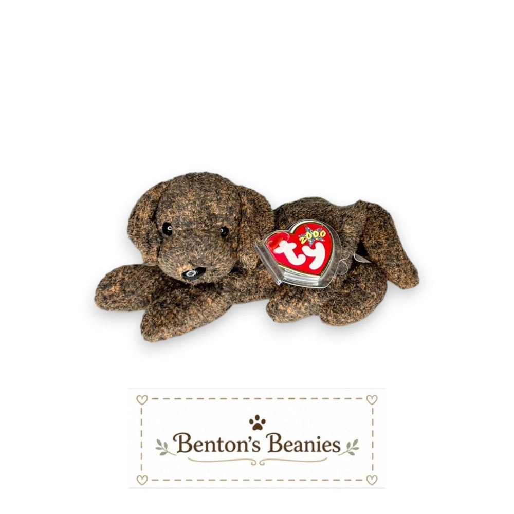 Fetcher the Lab Ty Beanie Baby | Faithful Fetching Friend 🐾 | Mint Heart Tag ⭐
